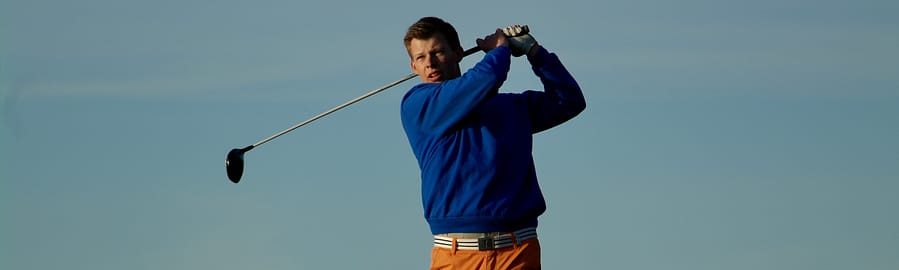PGA golfprofessional Patrique Baljé in actie